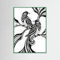 Green Wood Graceful Stripes