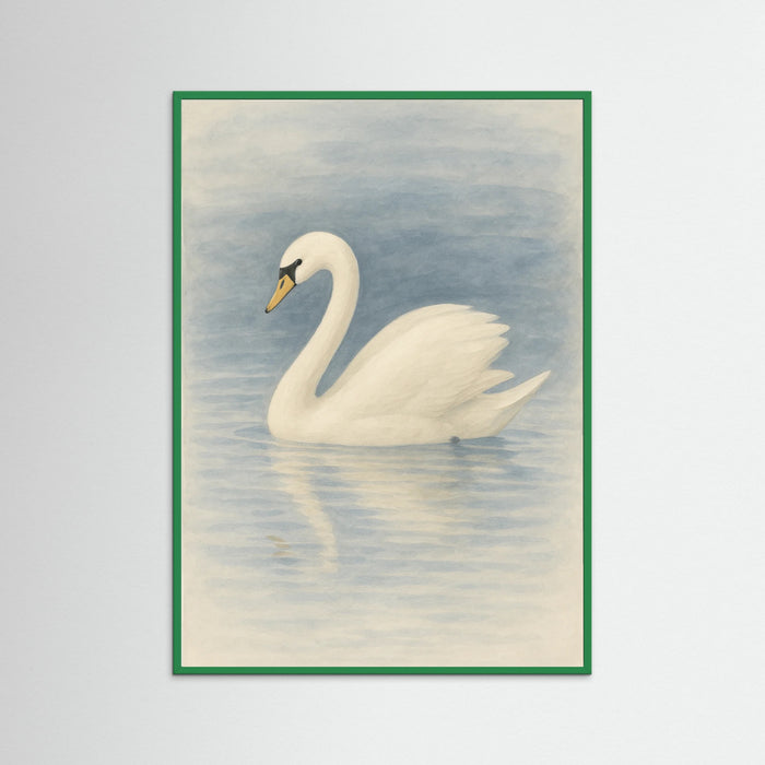 Green Wood Graceful Swan
