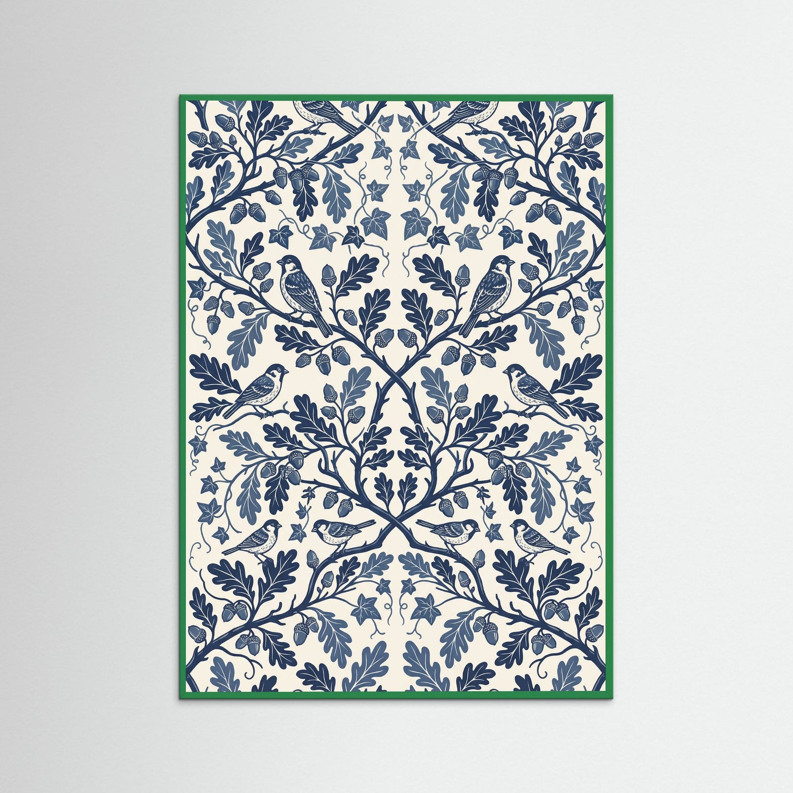 Green Wood Grapevine Bloom Print