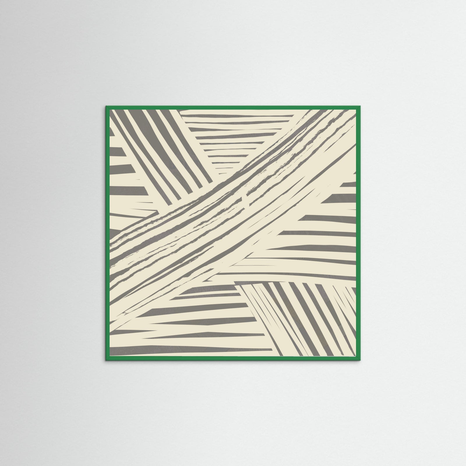 Green Wood Grey diagonal stripe pattern Poster