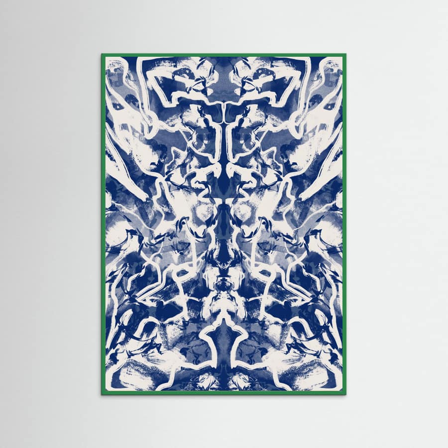 Póster Groovy Ultramarine Abstract – póster e impresión artística