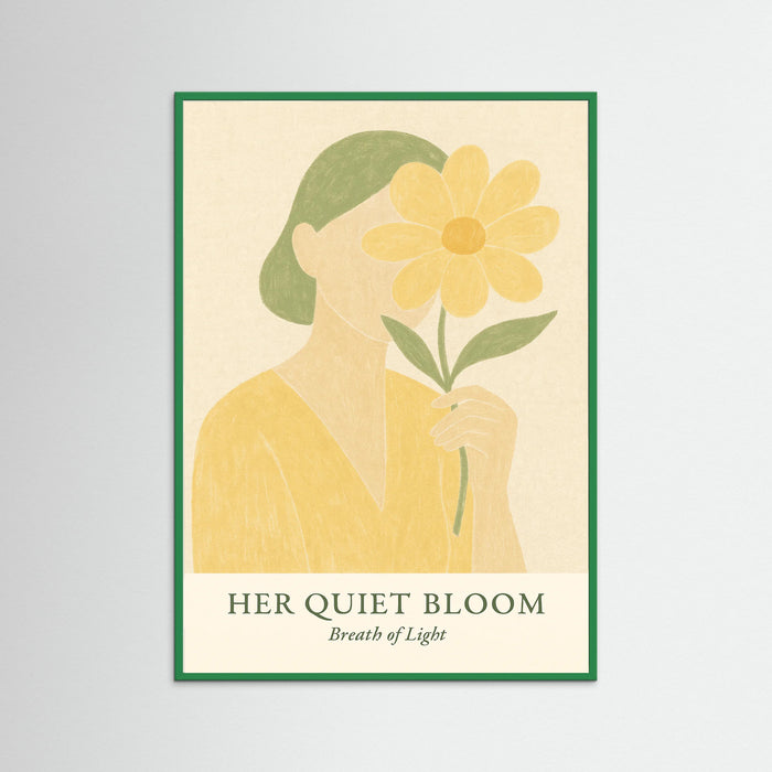 Green Wood Her quiet bloom