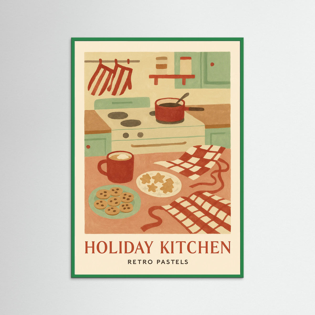 Green Wood Holiday Kitchen