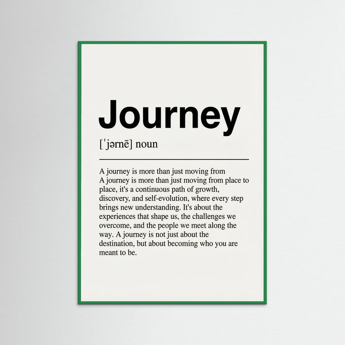Green Wood Home Definition Print