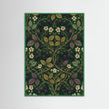 Green Wood Honeysuckle Pattern