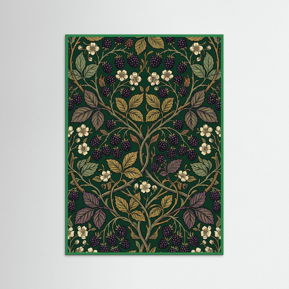 Green Wood Honeysuckle Pattern
