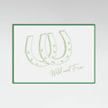 Horseshoe Wild and Free Sage Green Poster – plakat og kunsttryk