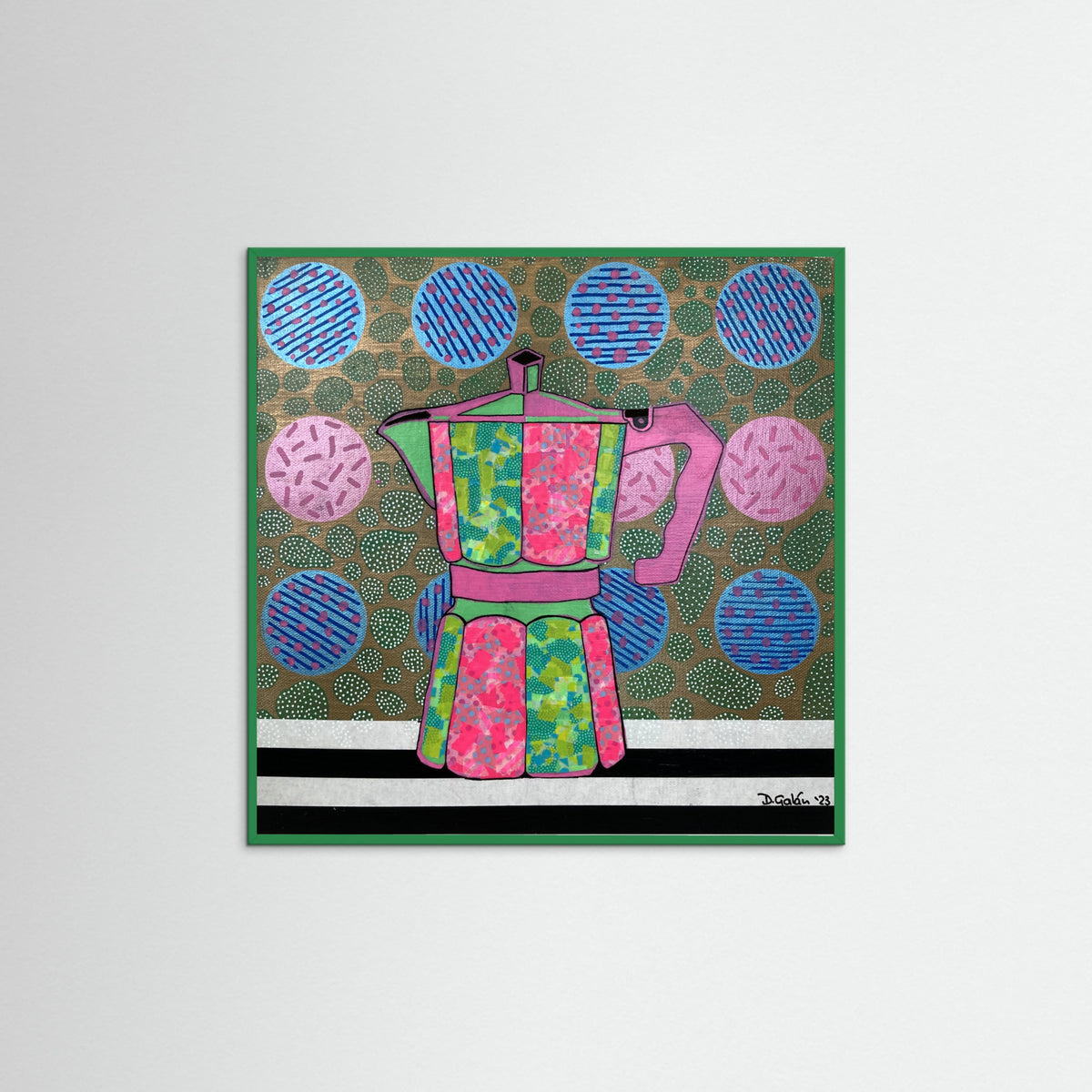 Green Wood Iced Latte Poster