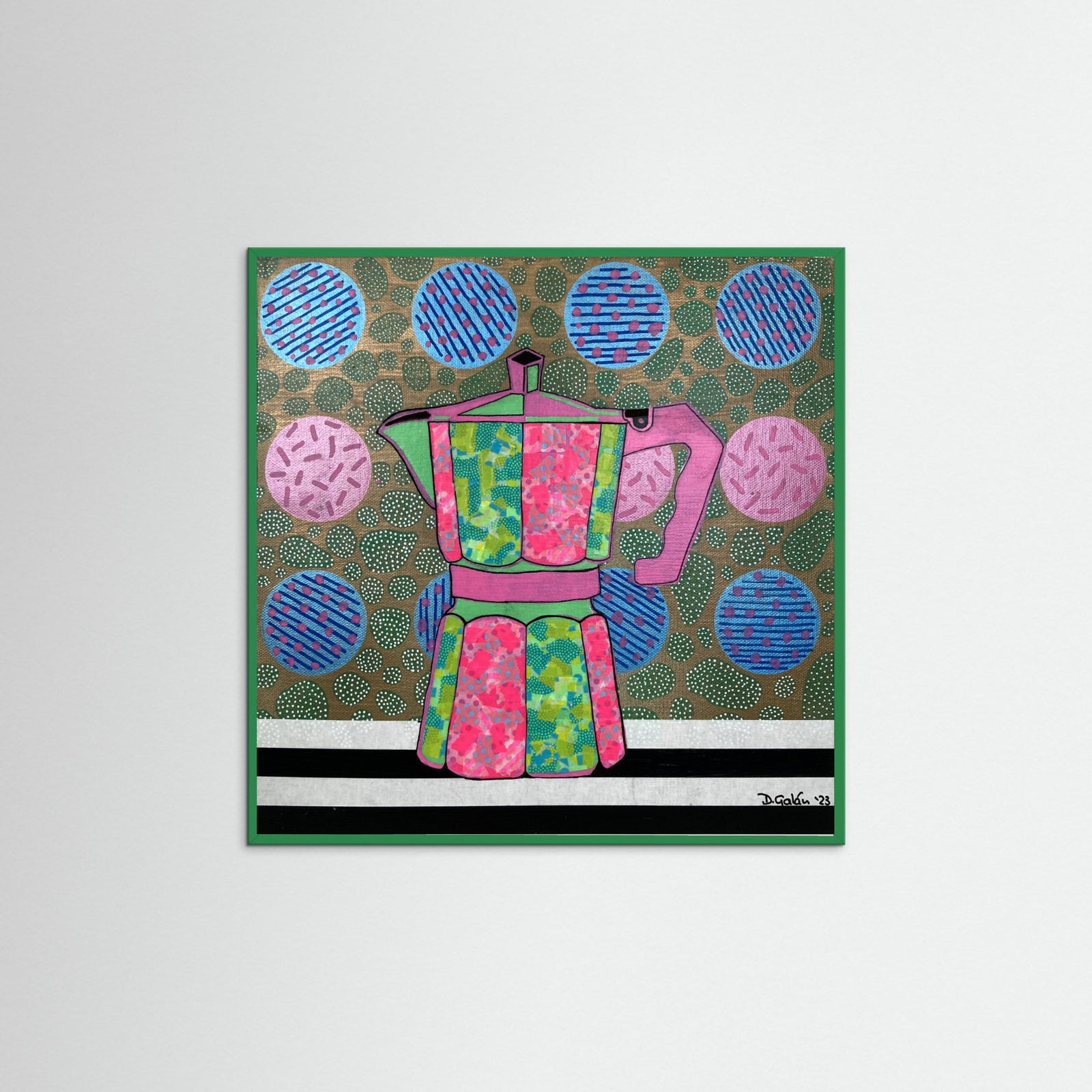 Green Wood Iced Latte Poster