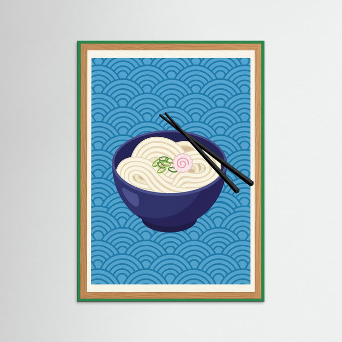 Green Wood Iconic Ramen Poster