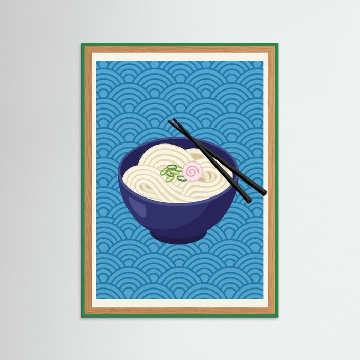 Green Wood Iconic Ramen Poster