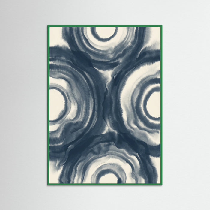 Green Wood Indigo Lattice