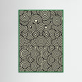 Green Wood Infinite Dots Black