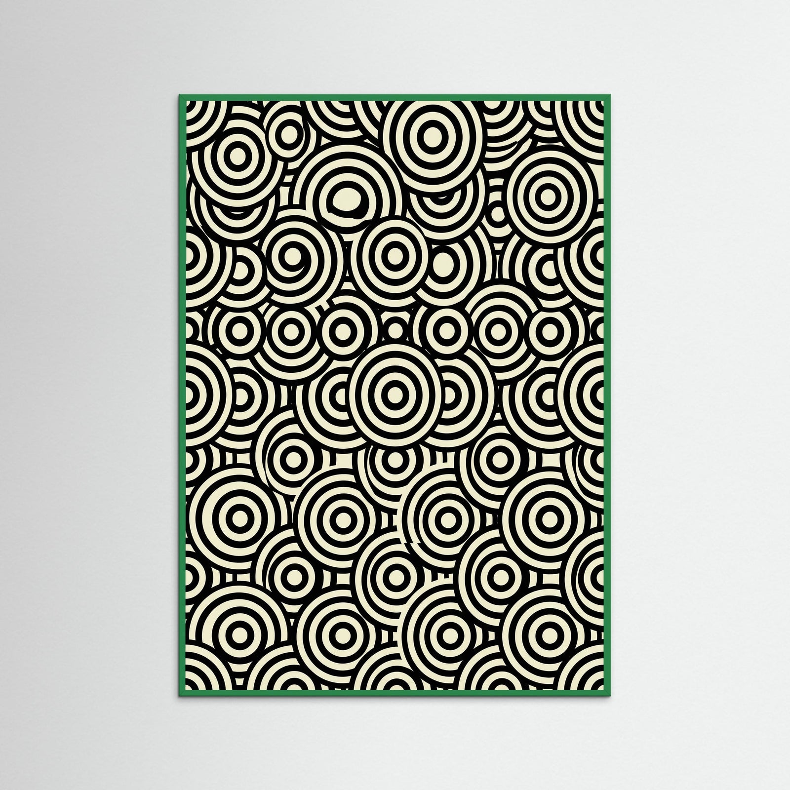 Green Wood Infinite Dots Black