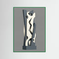 Green Wood Interlocked Forms