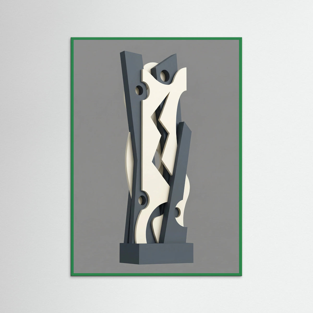 Green Wood Interlocked Forms