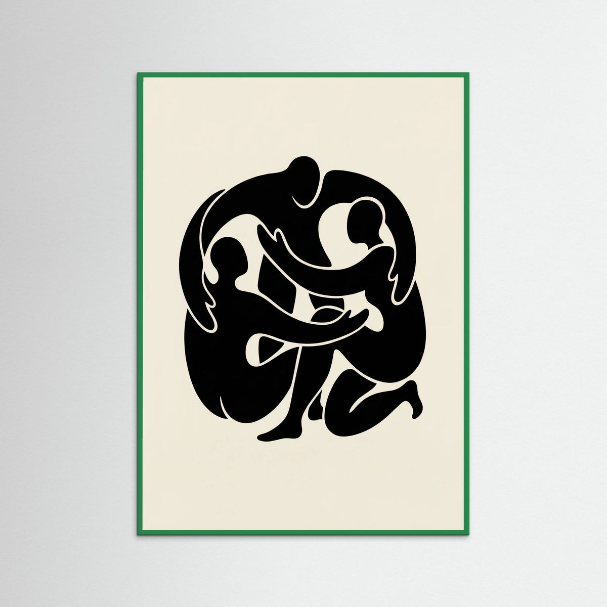 Green Wood Intertwined Gaze Black