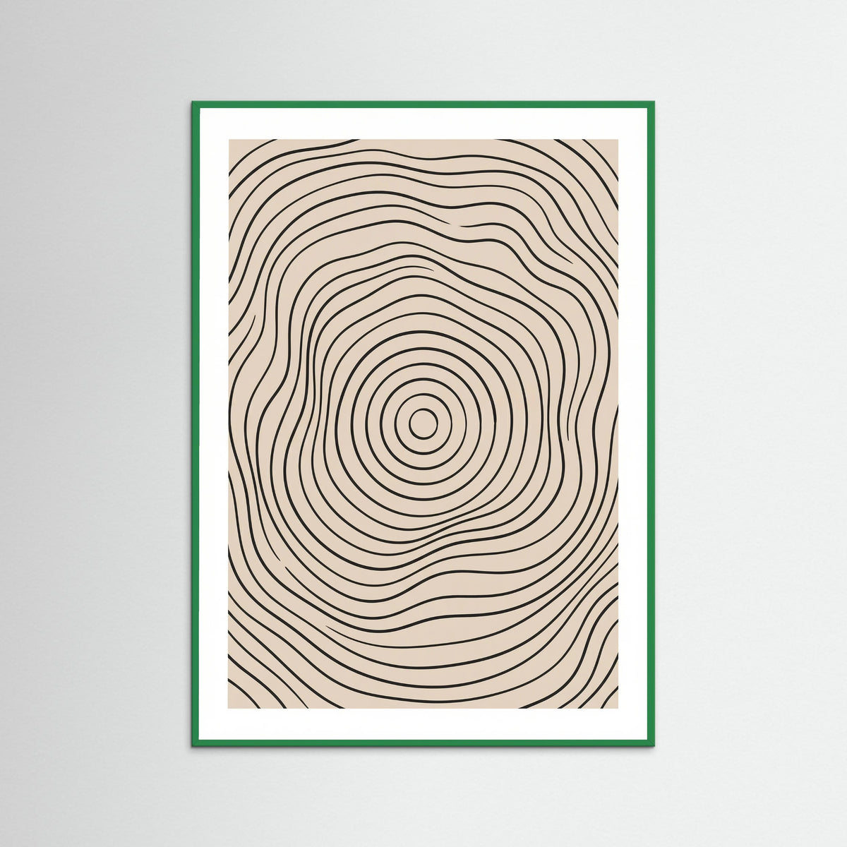 Green Wood Interwoven Serenity