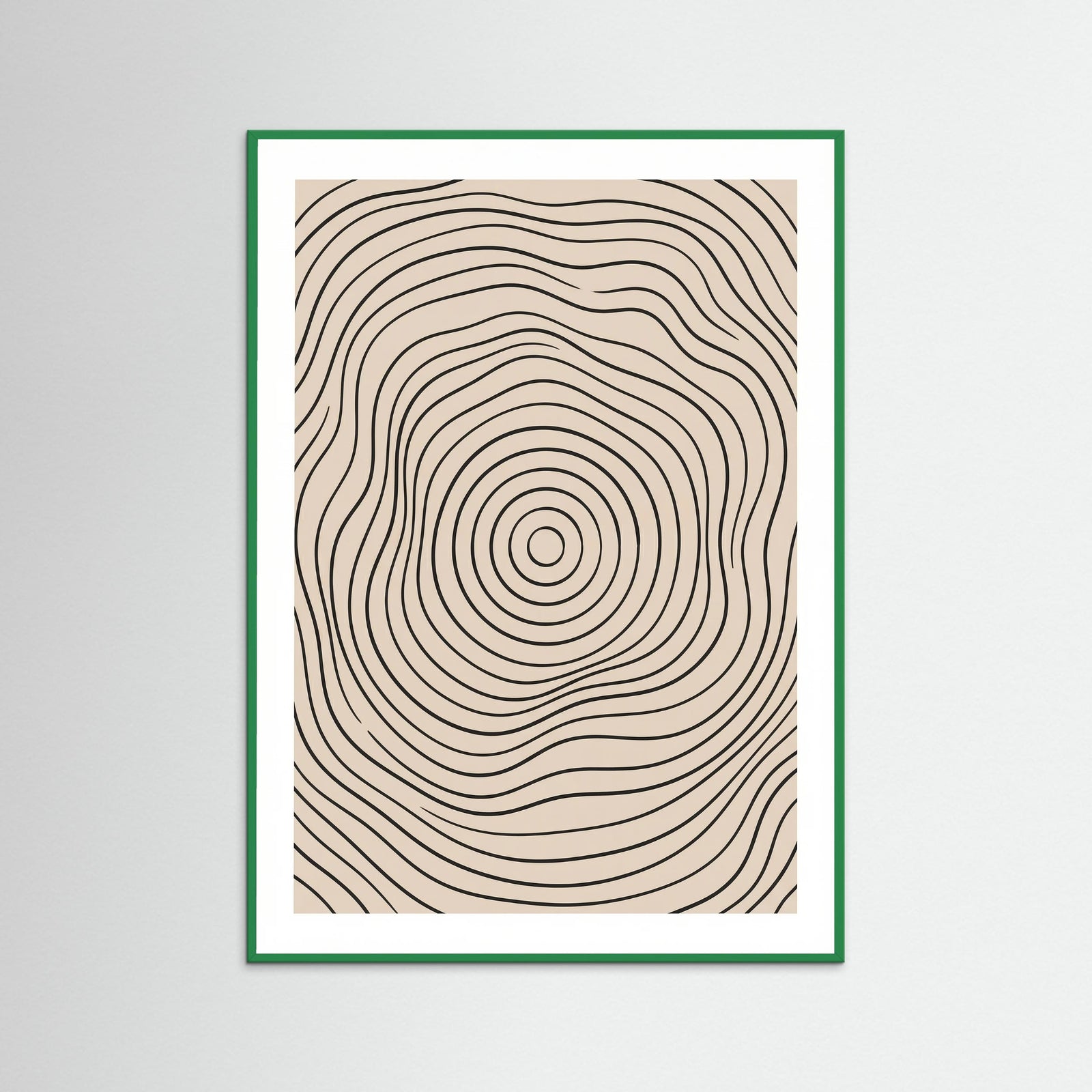 Green Wood Interwoven Serenity