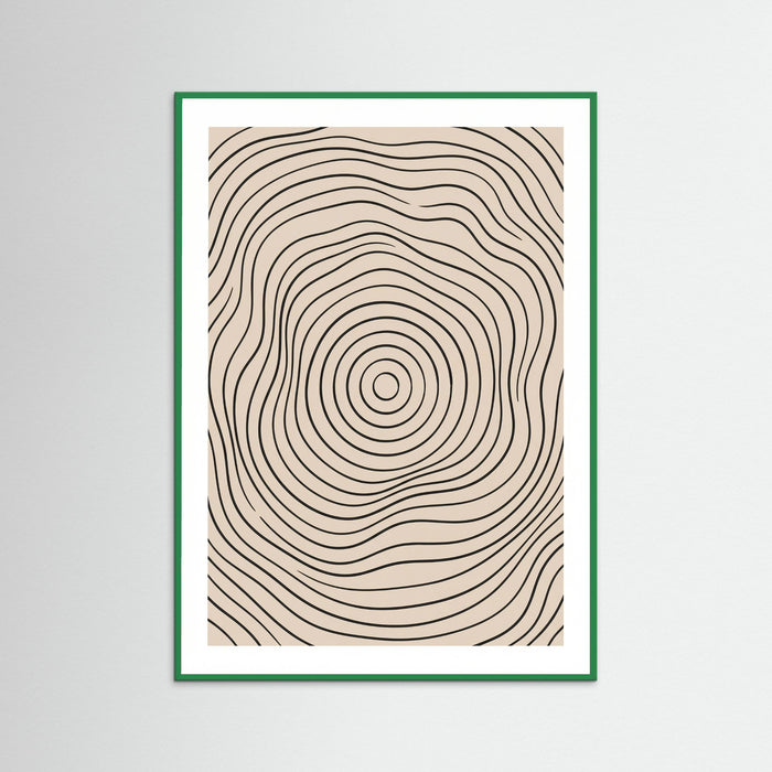 Green Wood Interwoven Serenity