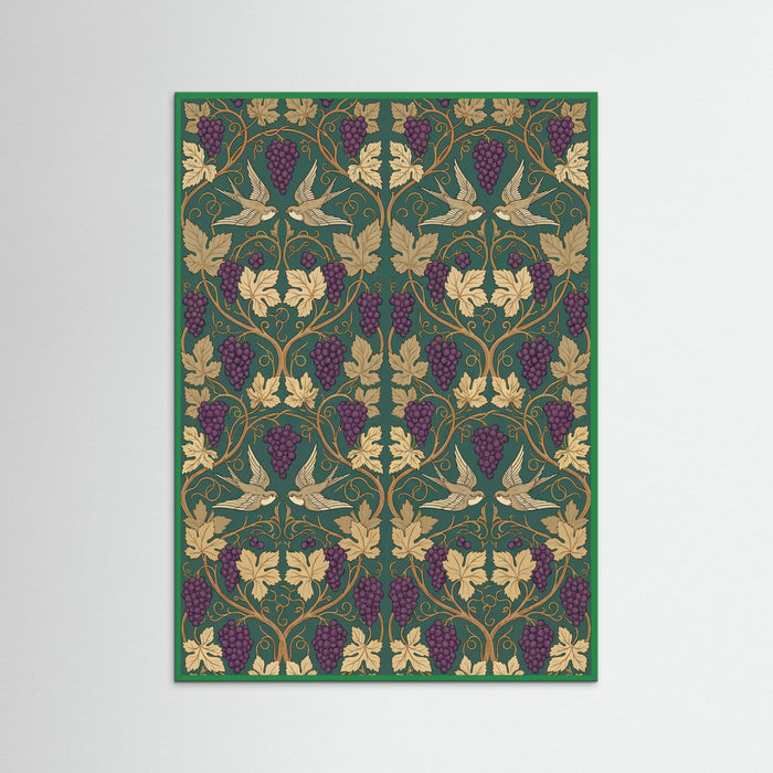 Green Wood Intricate Botanical Flourish