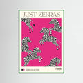JUST ZEBRAS. Zebra Collection Poster – poster and art print