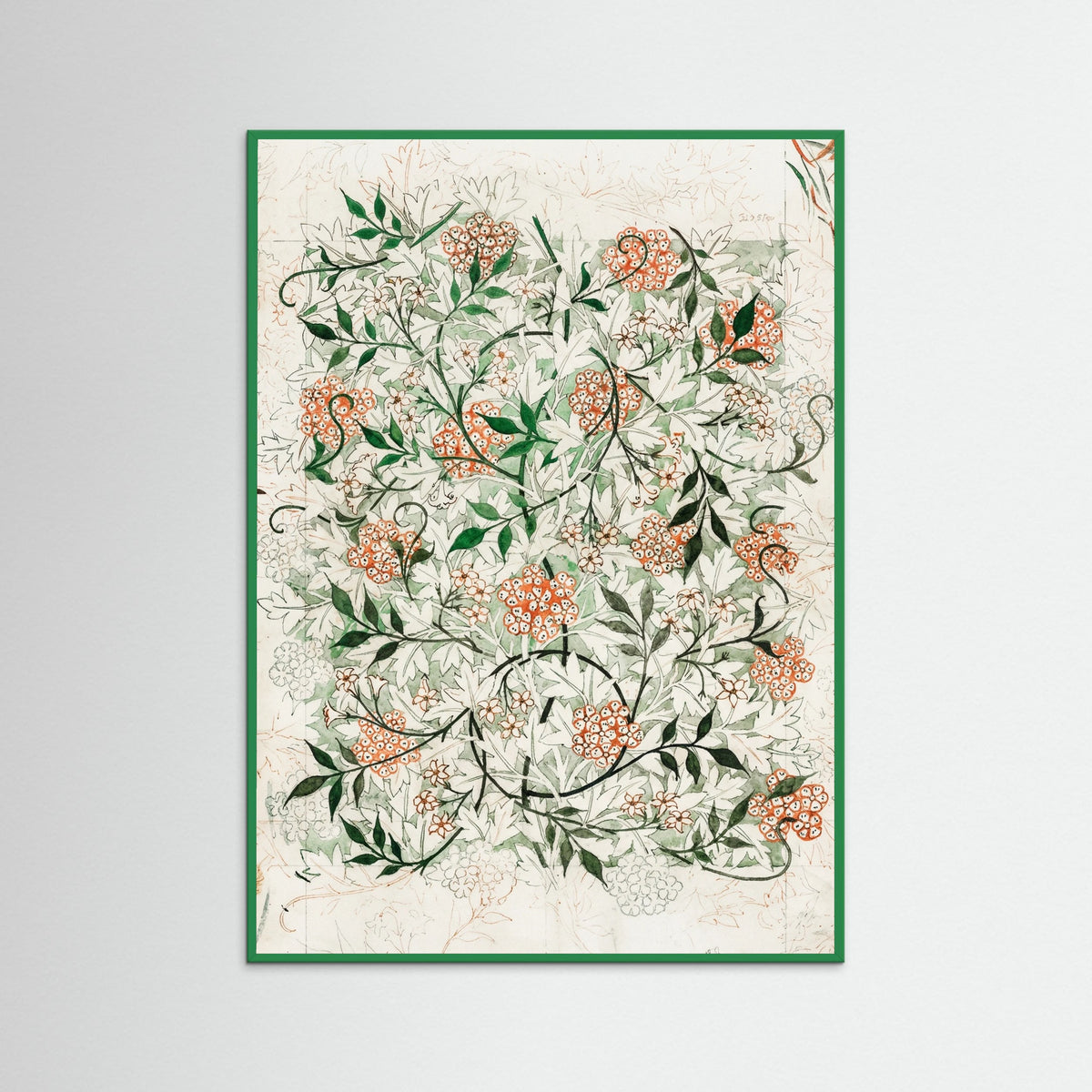 Green Wood Jasmine Vine Elegance