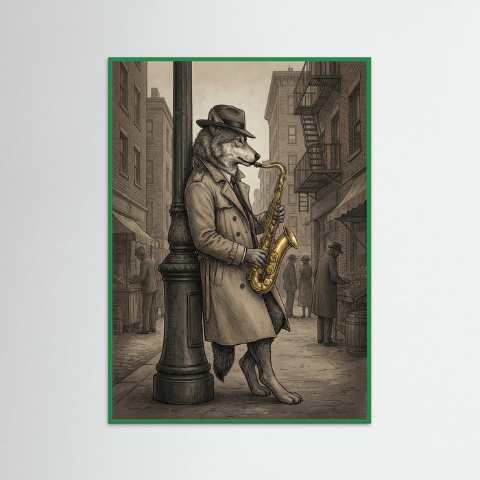 Green Wood Jazz Bear