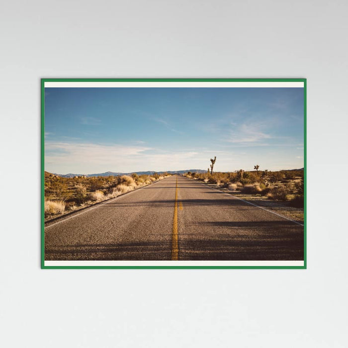Green Wood Joshua Tree Road Poster