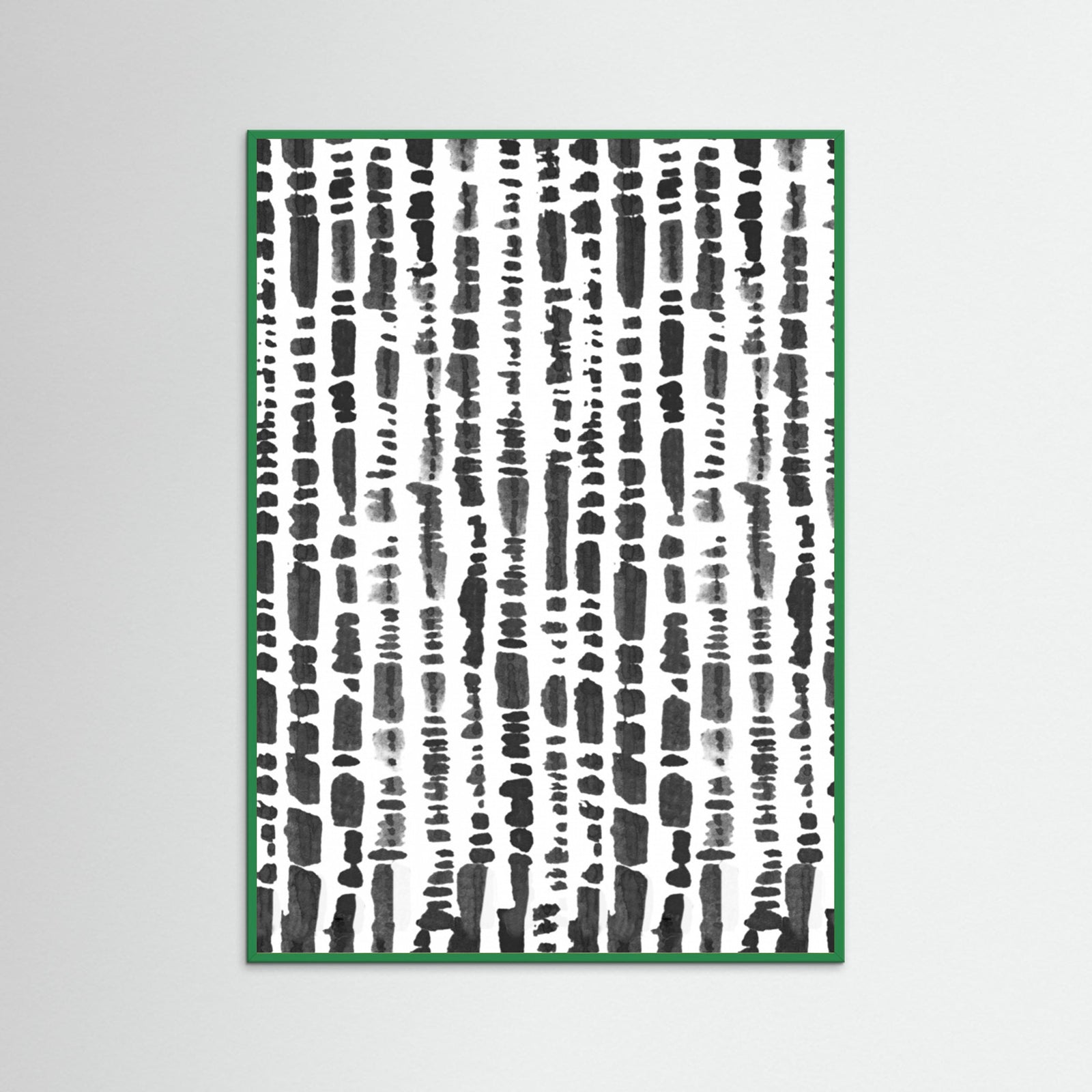 Green Wood LINEAR Poster