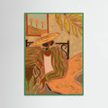 Lady in Stripe Poster – Poster und Kunstdruck