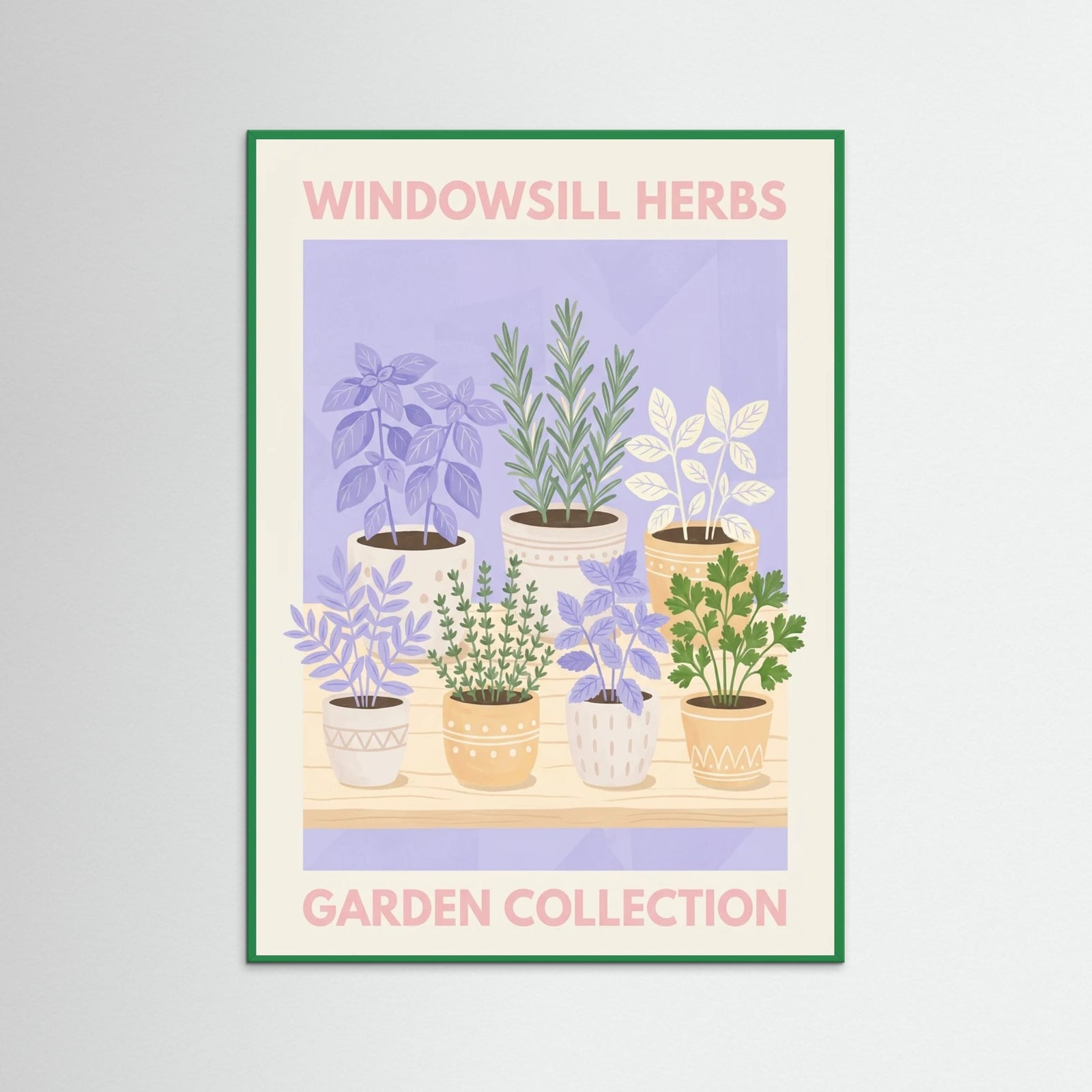 Green Wood Lavender Blooms