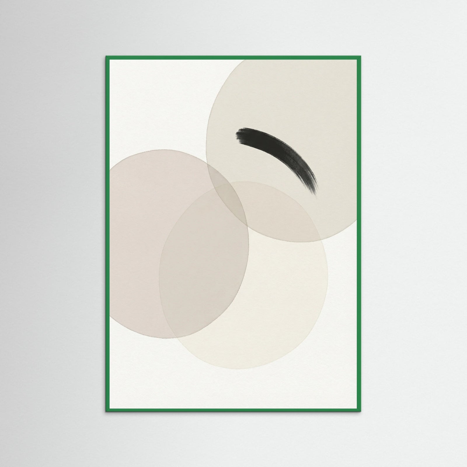 Green Wood Layered Forms Lightbeige