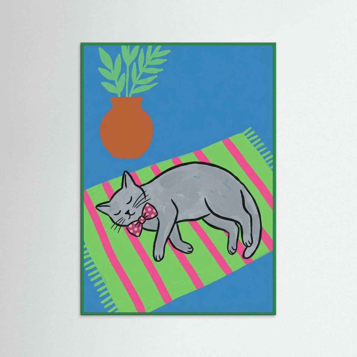 Green Wood Leisurely Stripes