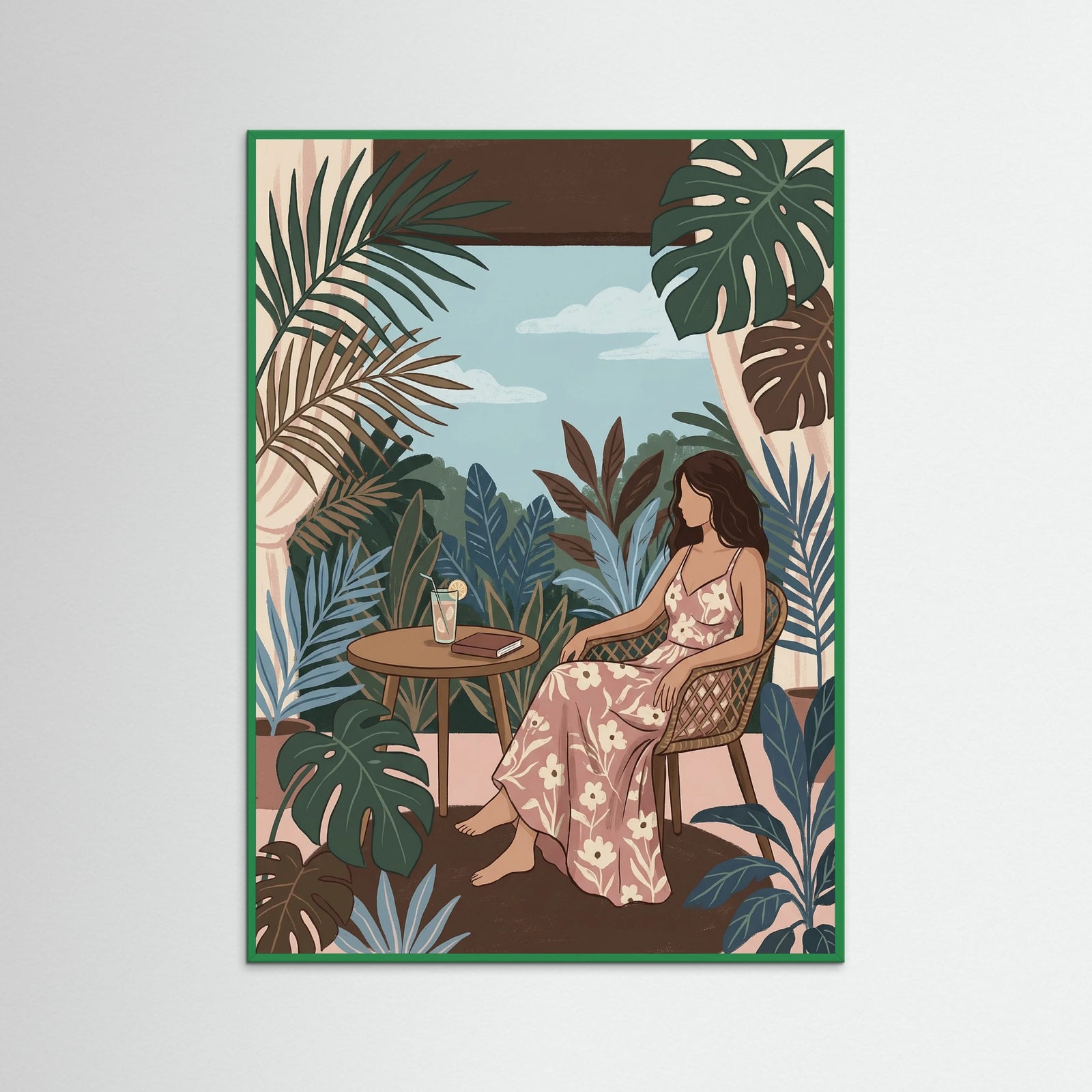 Green Wood Leisurely Tropical Brunch