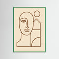 Green Wood Line Portrait