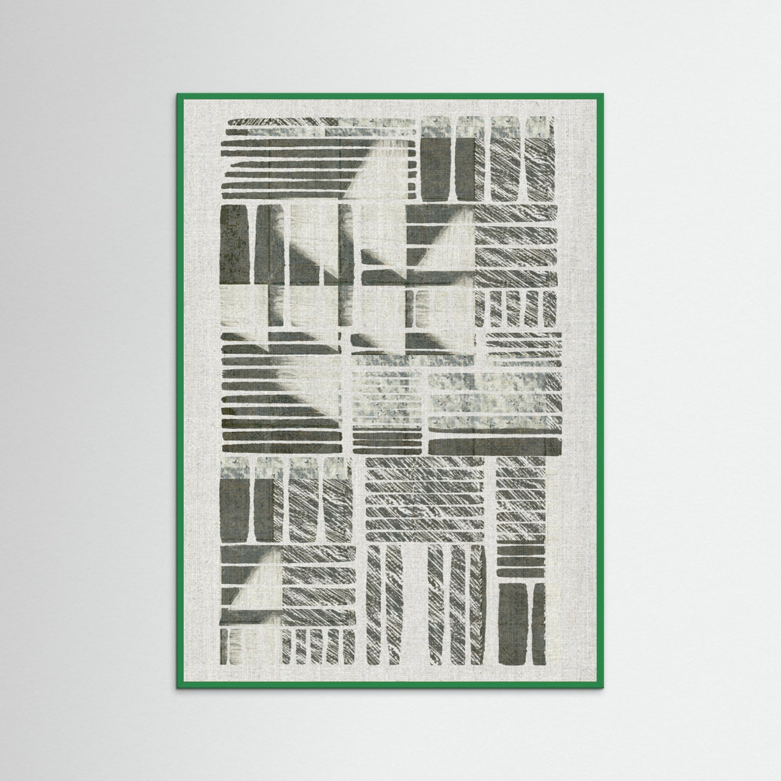 Green Wood Linear Echoes 2 Poster