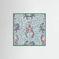 Lobster and crab coastal nostalgia mint pattern Poster – poster and art print