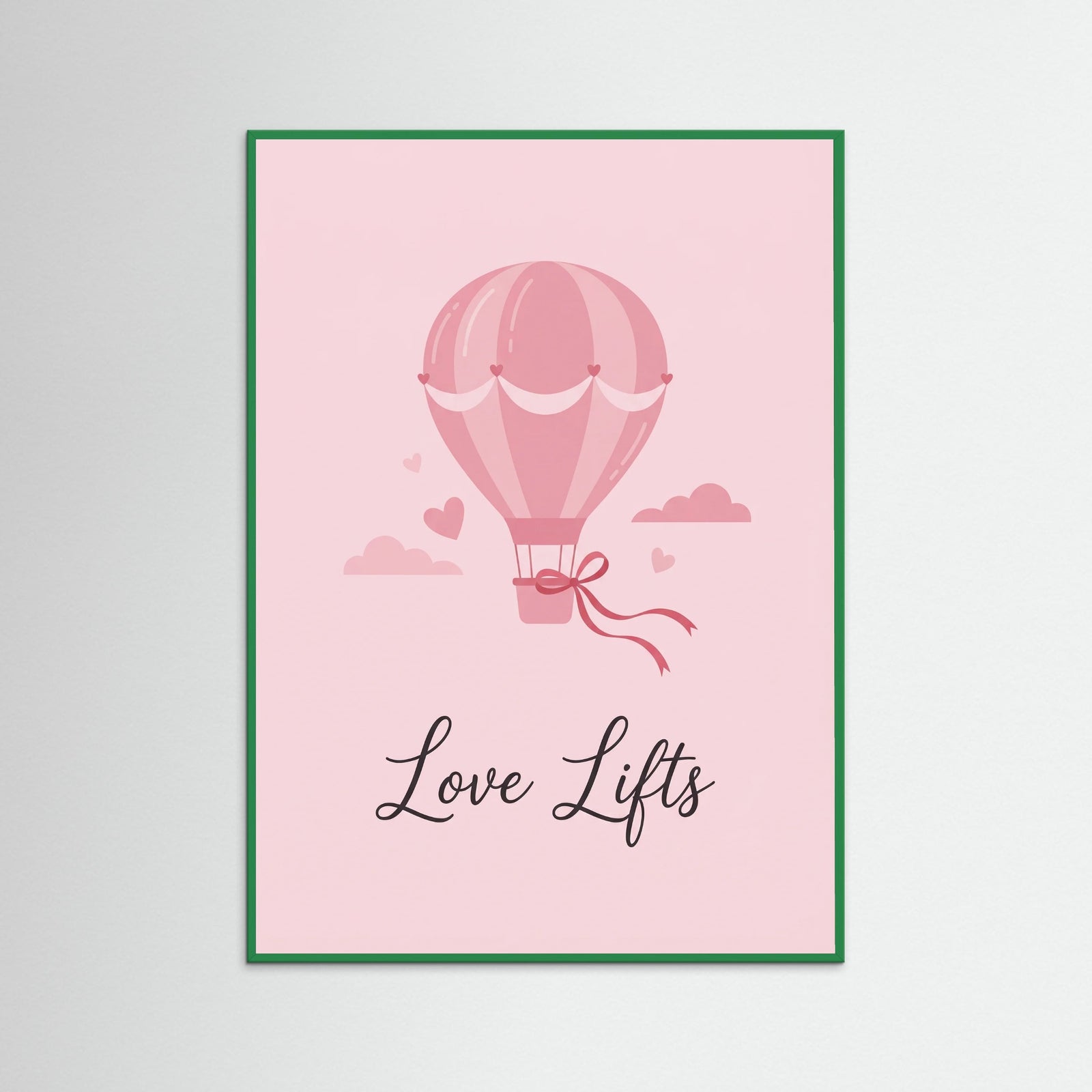 Green Wood Love Ace Card