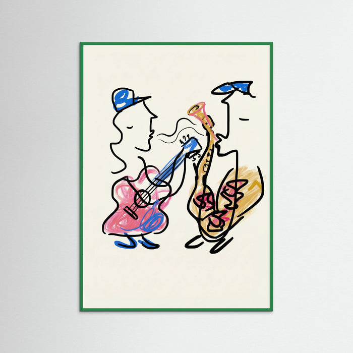 Green Wood Lovers Sip Wine