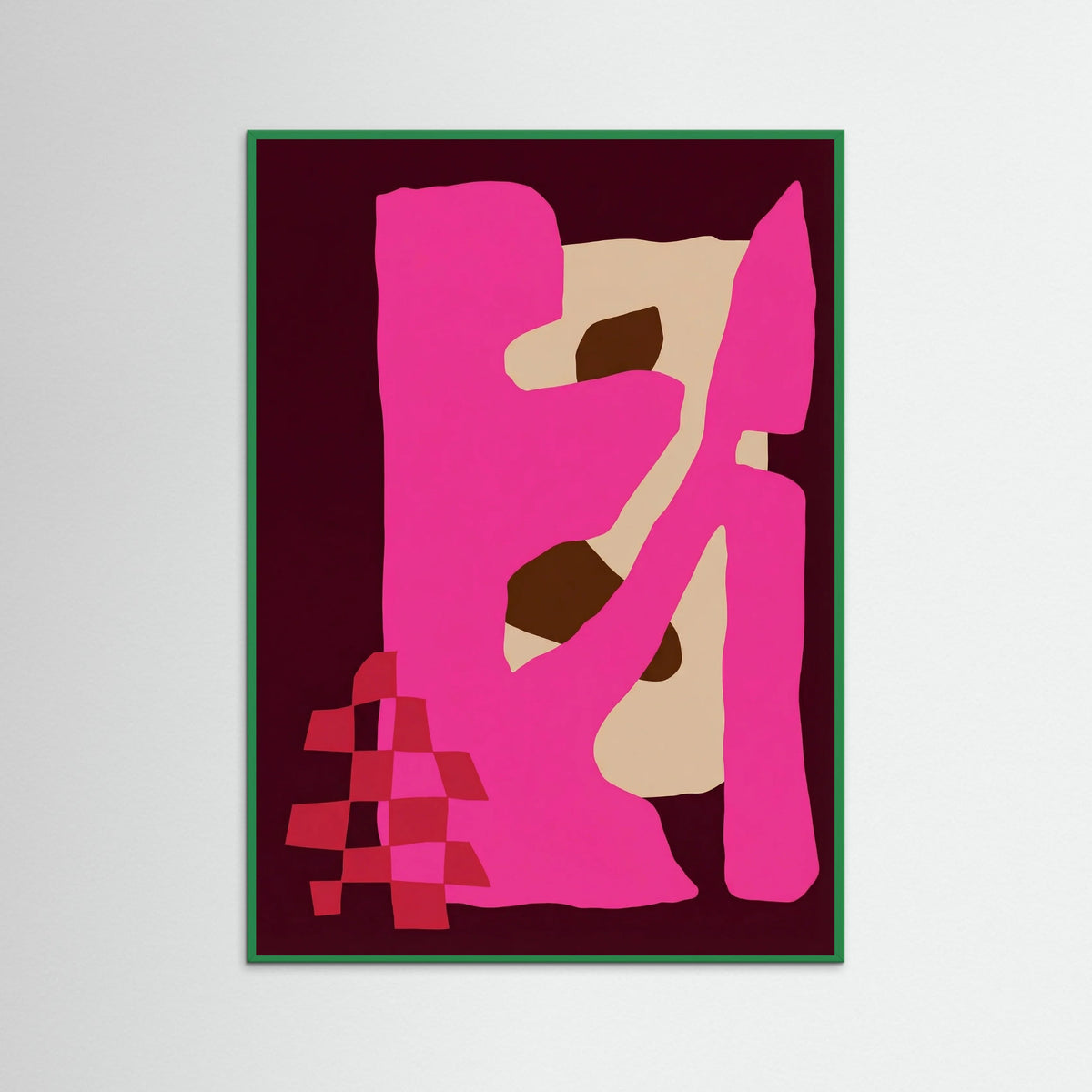 Green Wood Magenta Flow