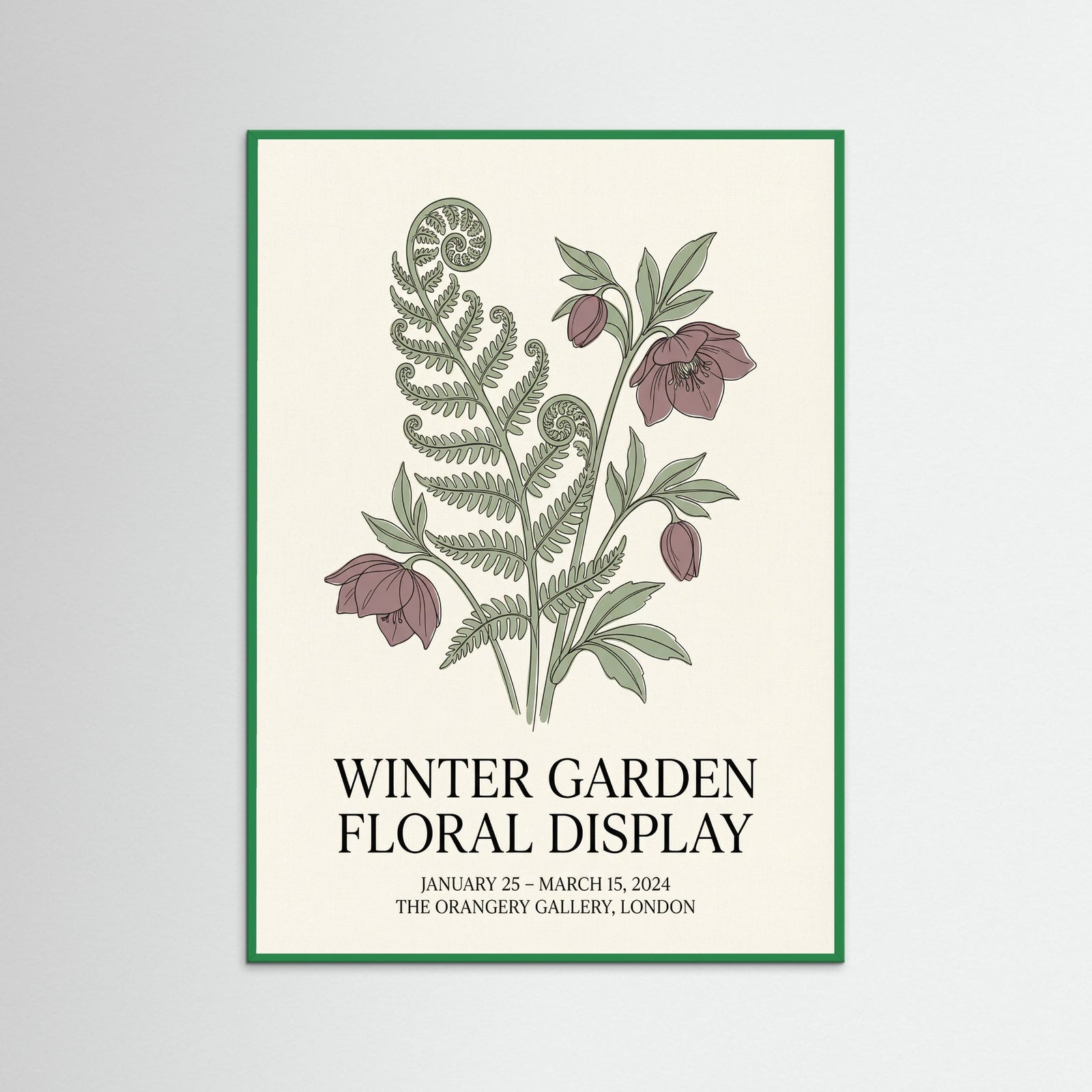 Green Wood Matisse Botanical Bloom