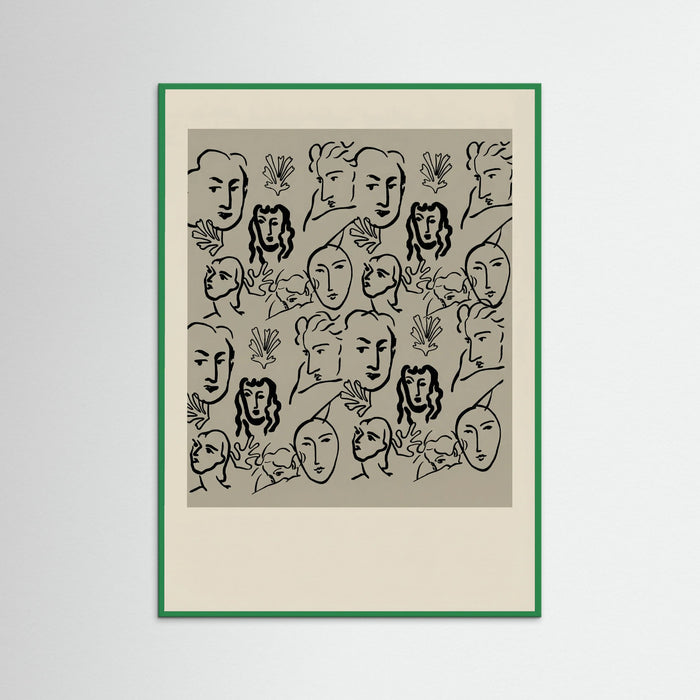 Green Wood Matisse Cut Outs