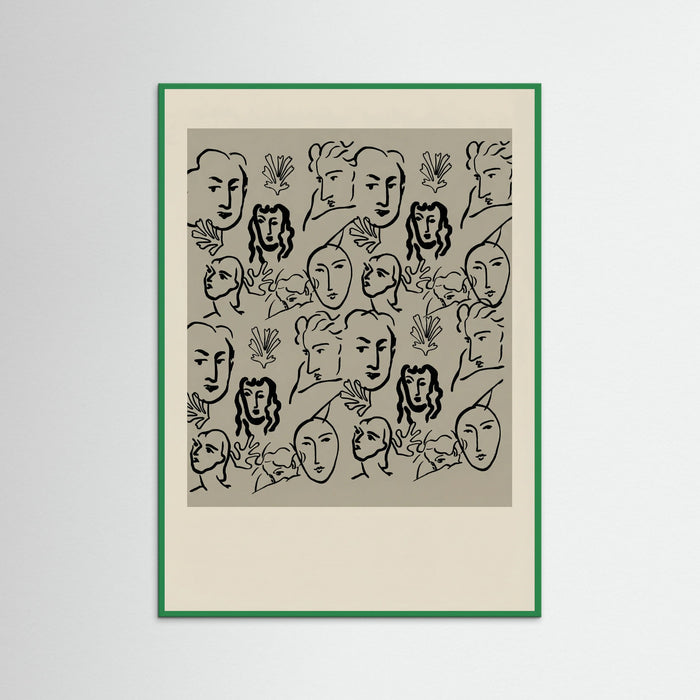 Green Wood Matisse Cut Outs