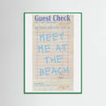 Plakat Meet Me At the Beach   Blue – plakat i druk artystyczny