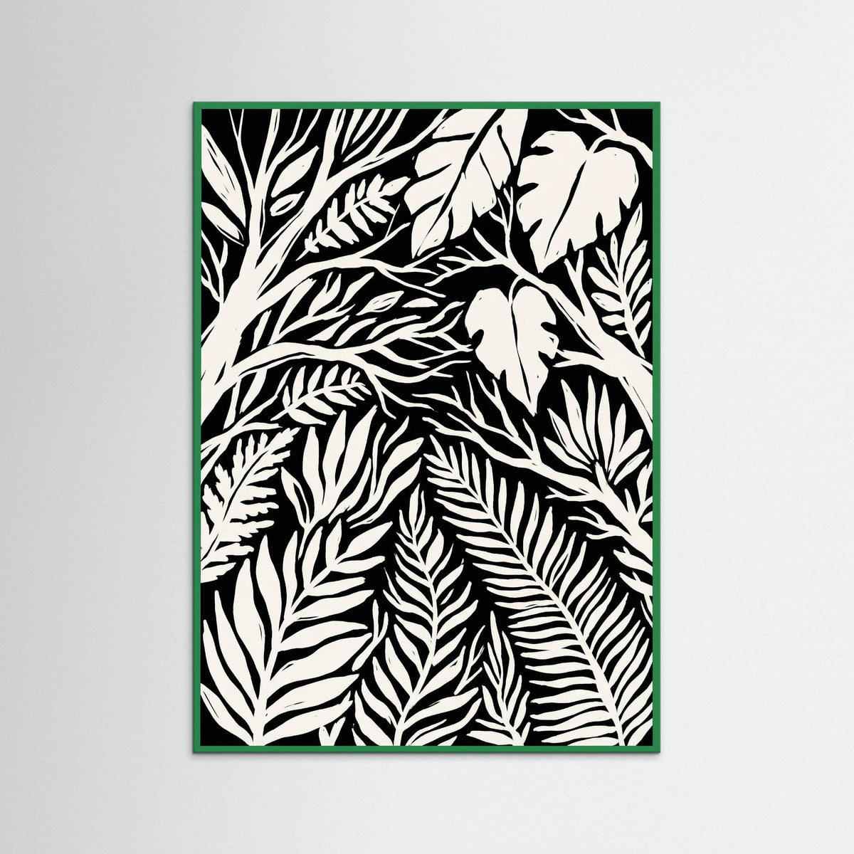 Green Wood Midnight Bloom Black