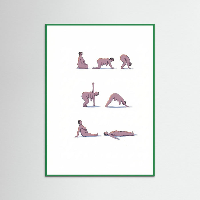Green Wood Mindful Movement Poses