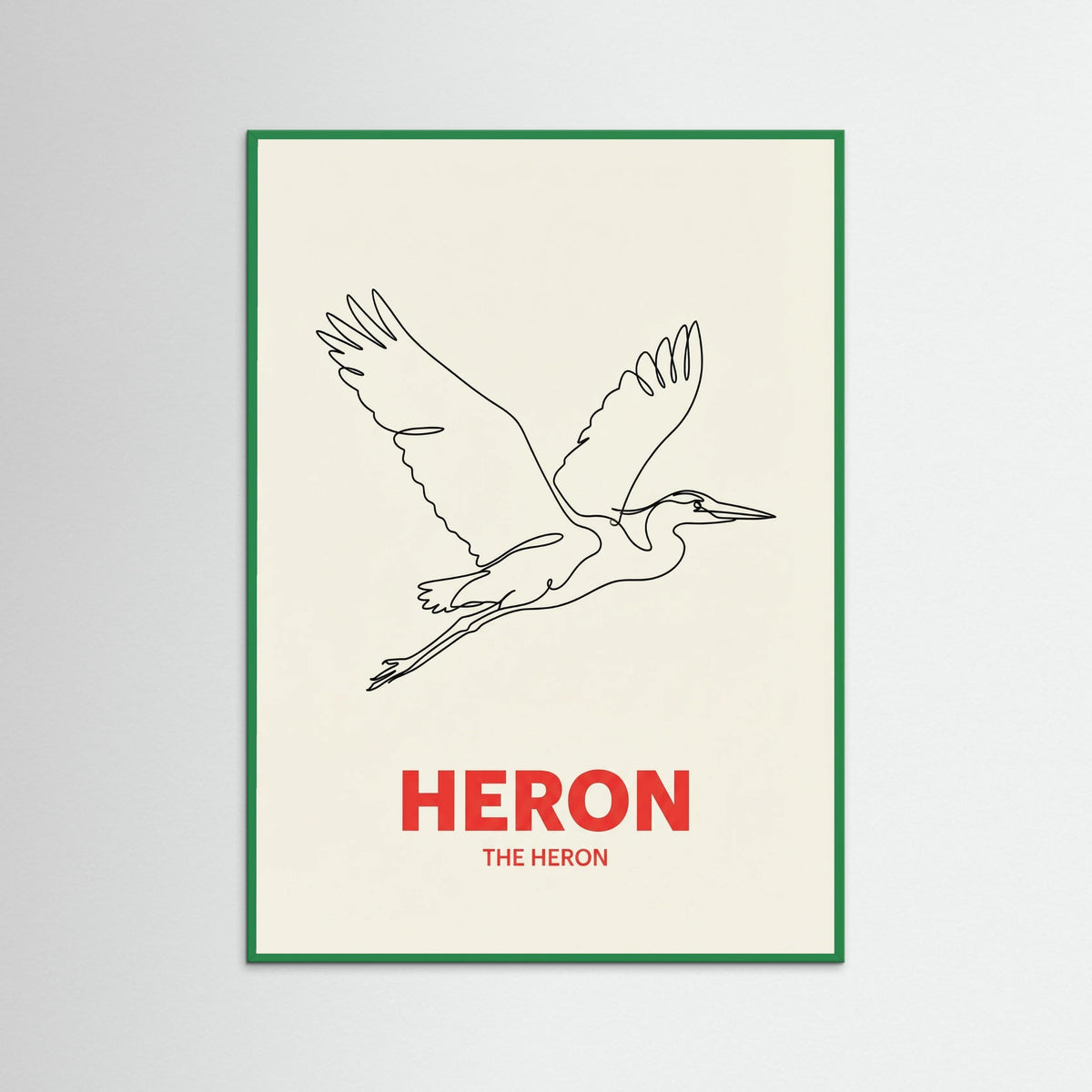 Green Wood Minimalist Desert Line