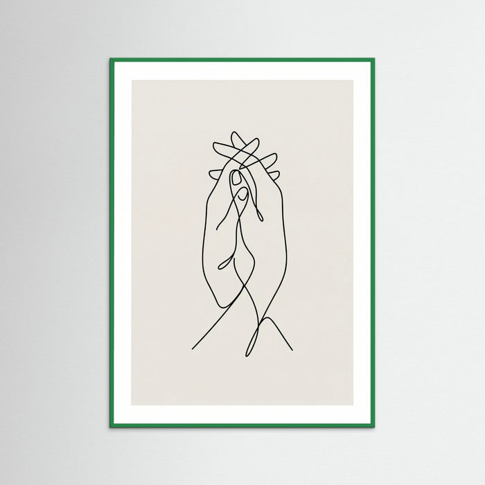 Minimalist Embrace – plakat og kunsttryk