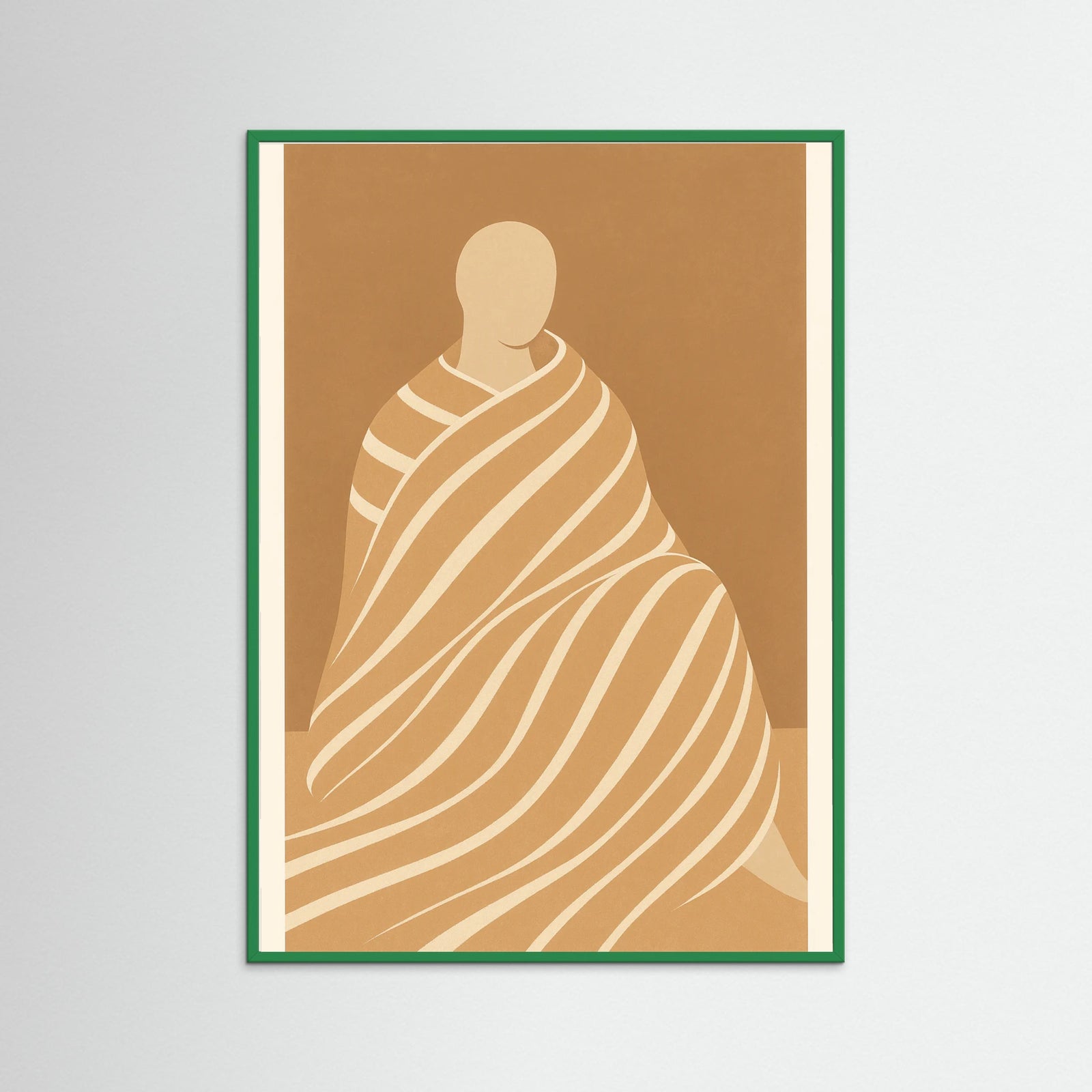 Green Wood Minimalist Figures